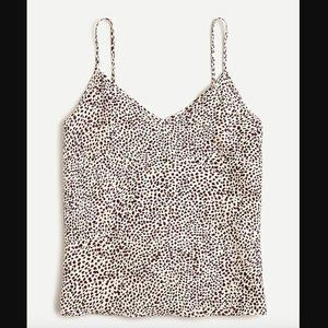J. Crew 100% Silk Leopard Cami Size XS